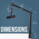 Shure Gator SH-BROADCAST1 Boom Mic Stand