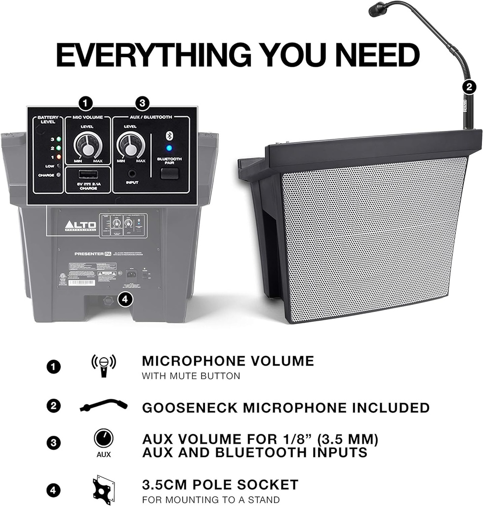 Alto Presenter Portable PA System