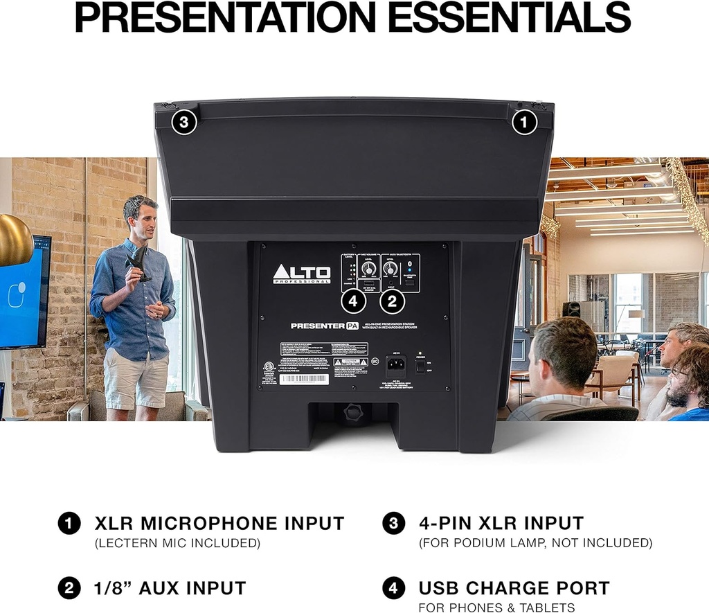 Alto Presenter Rechargeable Portable PA System