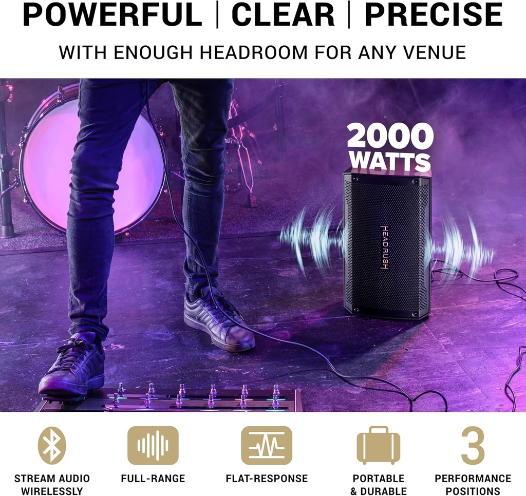 Headrush FRFR108-MK2 8" 2000W Electric and Bass Guitar Amp