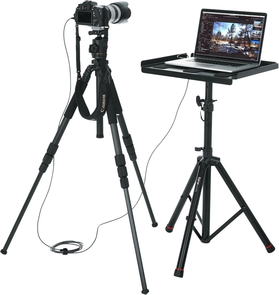 Gator GFW-UTL-MEDIATRAY2 Heavy-Duty Adjustable Media Tray Stand