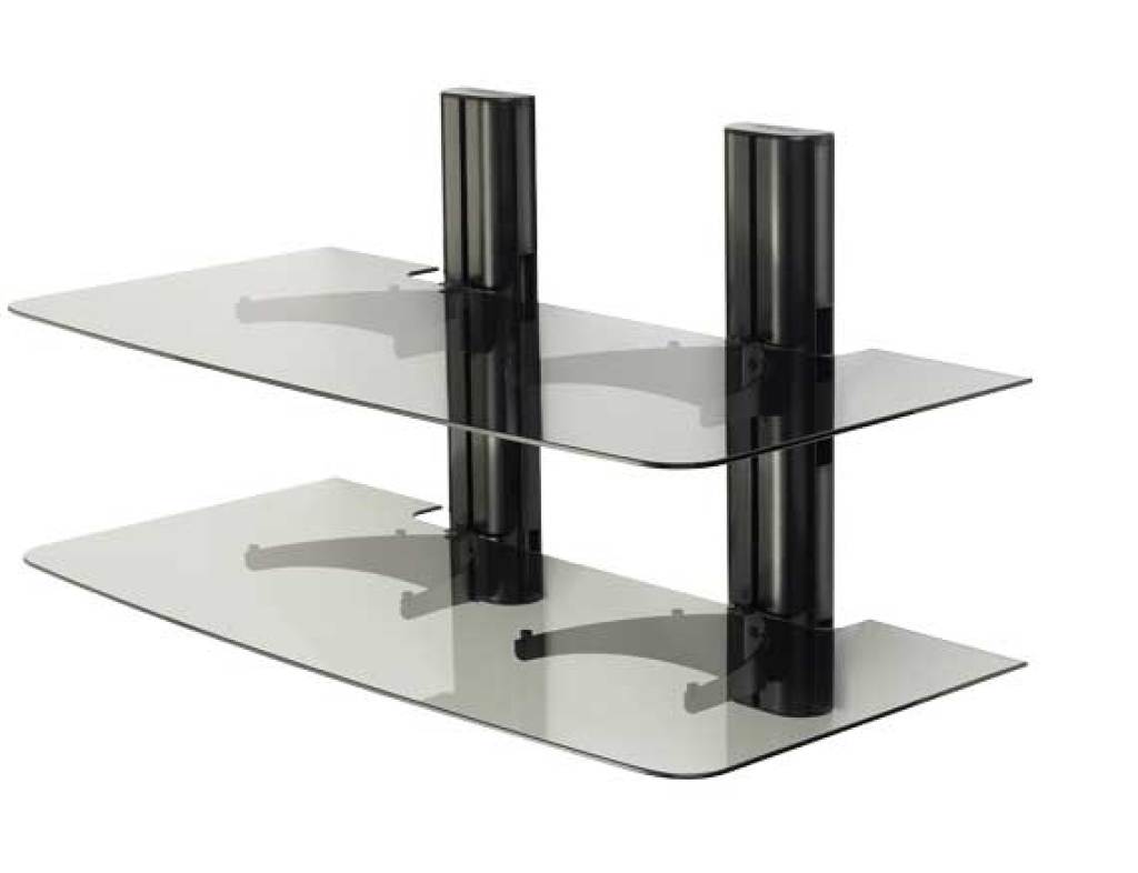 Sanus VF2022-B1 Dual-Column Wall-Mounted Component Rack