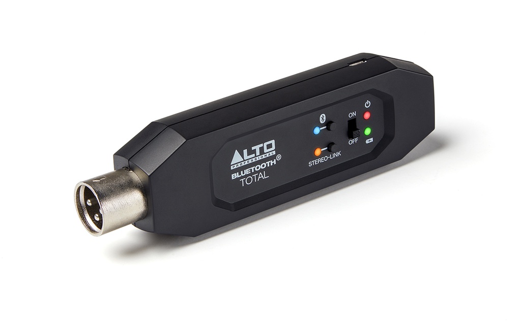 Alto BTTOTALMK2 XLR Equipped Rechargeable Bluetooth Audio Adapter with BT 5.0