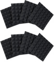 Gator GFW-ACPNL1212PCHA-8PK 2" Thick 12" x 12" Acoustic Pyramid Panels, Charcoal (8-Pack)