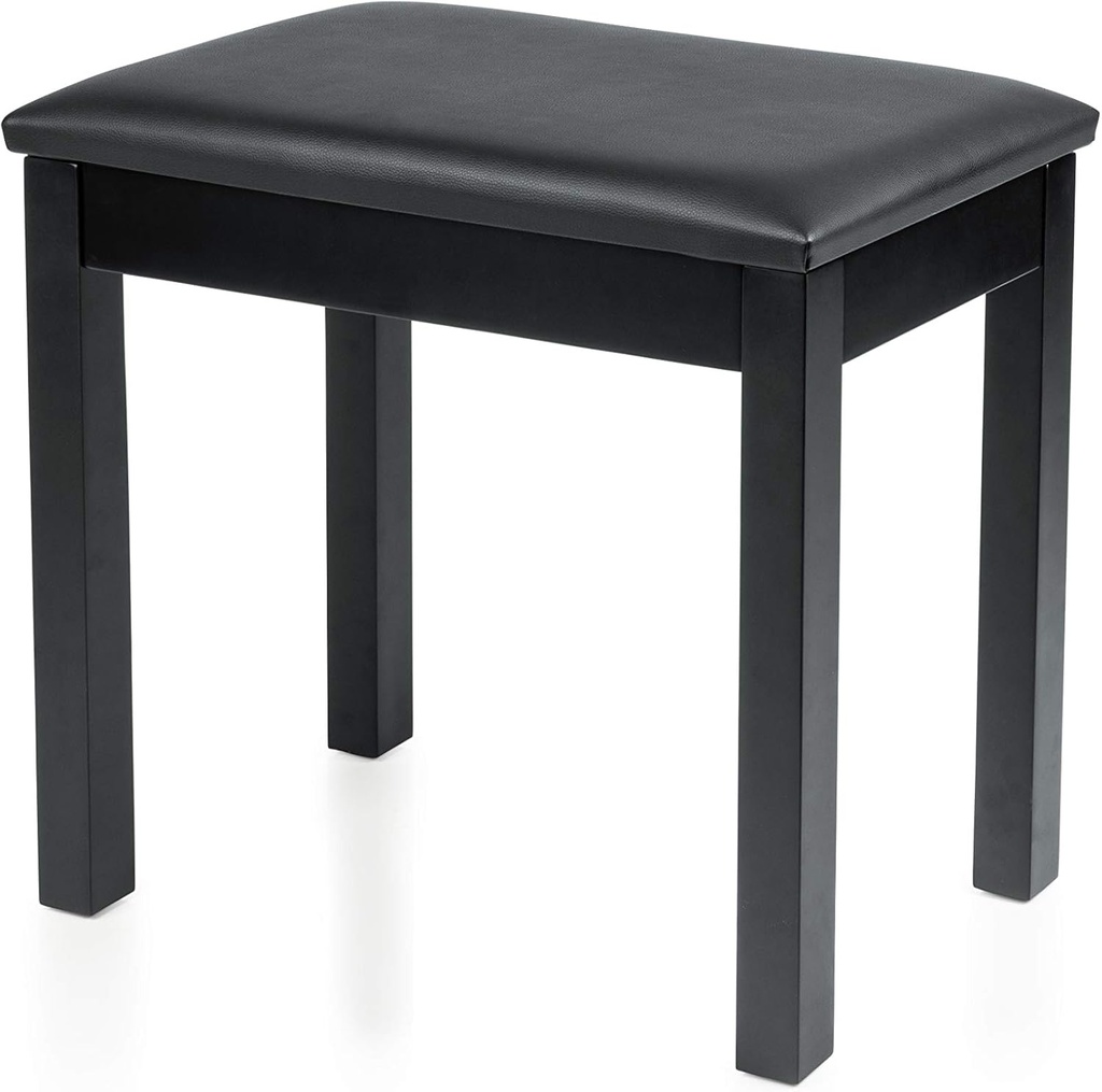 Gator GFW-KEYBENCH-WDBK Wooden Black Piano Bench - No Storage