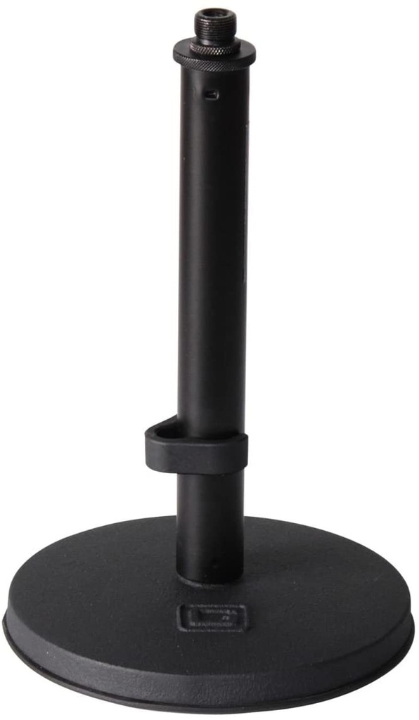 Gator GFW-MIC-0600 Fixed 9" Height Desktop Mic Stand with 6" Round Base