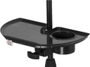 Gator GFW-MICACCTRAY Mic Stand Accessory Tray with Drink Holder and Guitar Pick Tab