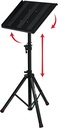 Gator GFW-UTL-MEDIATRAY2 Heavy-Duty Adjustable Media Tray Stand