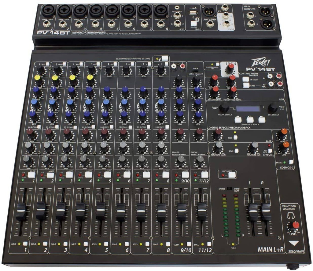 Peavey PV14BT 14-Channel Mixer w/ Bluetooth