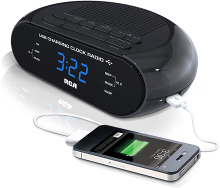 CLOCK RADIO USB CHARGING