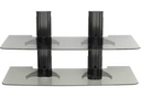 Sanus VF2022-B1 Dual-Column Wall-Mounted Component Rack