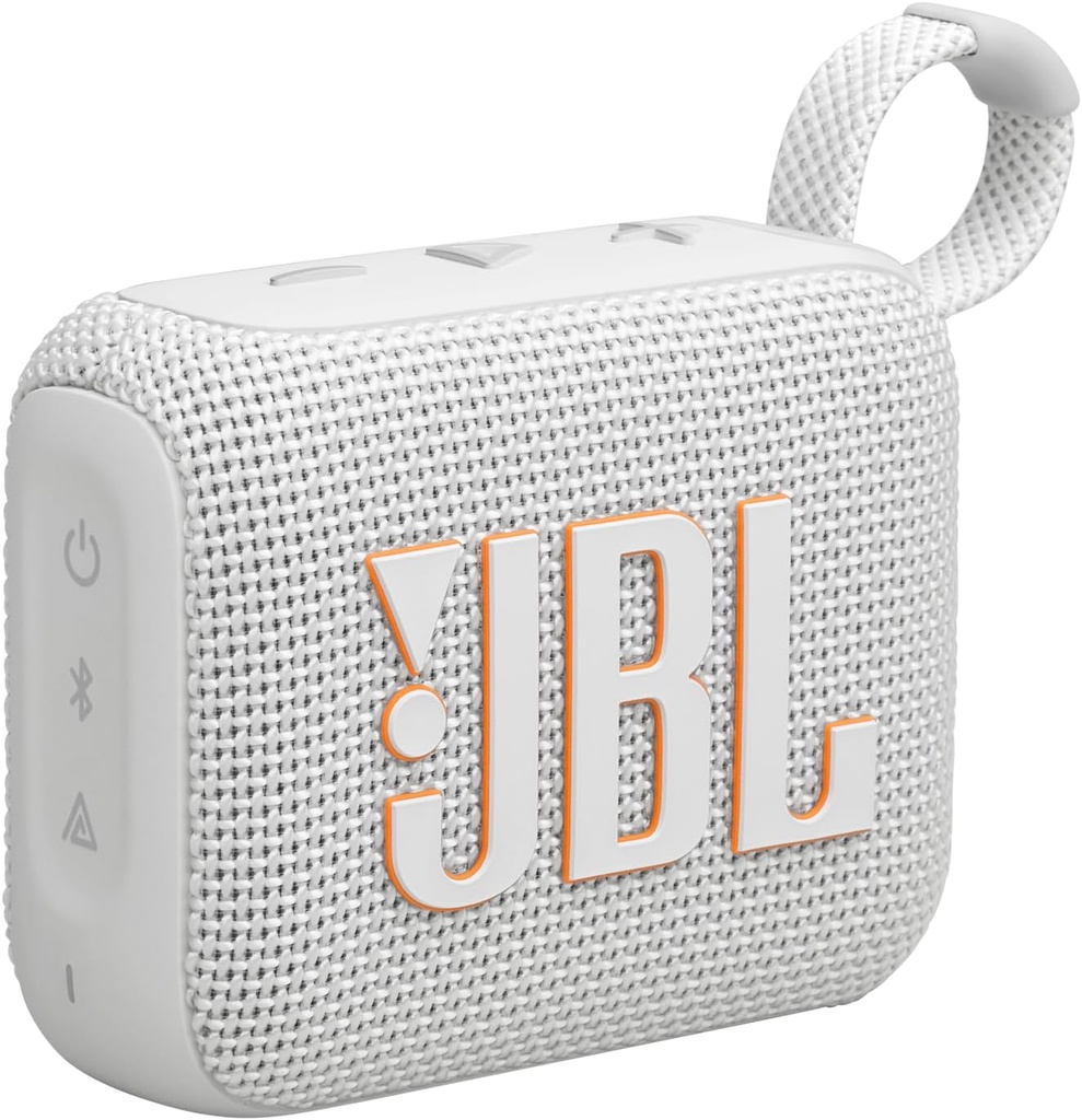 JBL GO 4 White Compact Portable Bluetooth Speaker