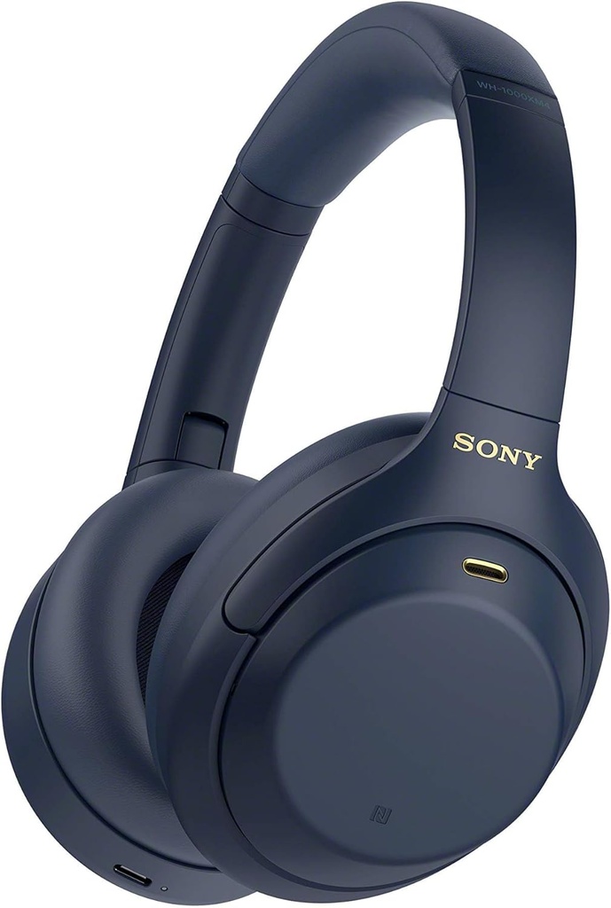 Sony WH1000XM4 Blue Over Ear Noise Cancelling Bluetooth Headphones