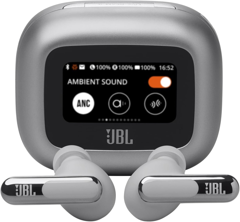 JBL Live Beam 3 True Wireless Headphones (Silver)
