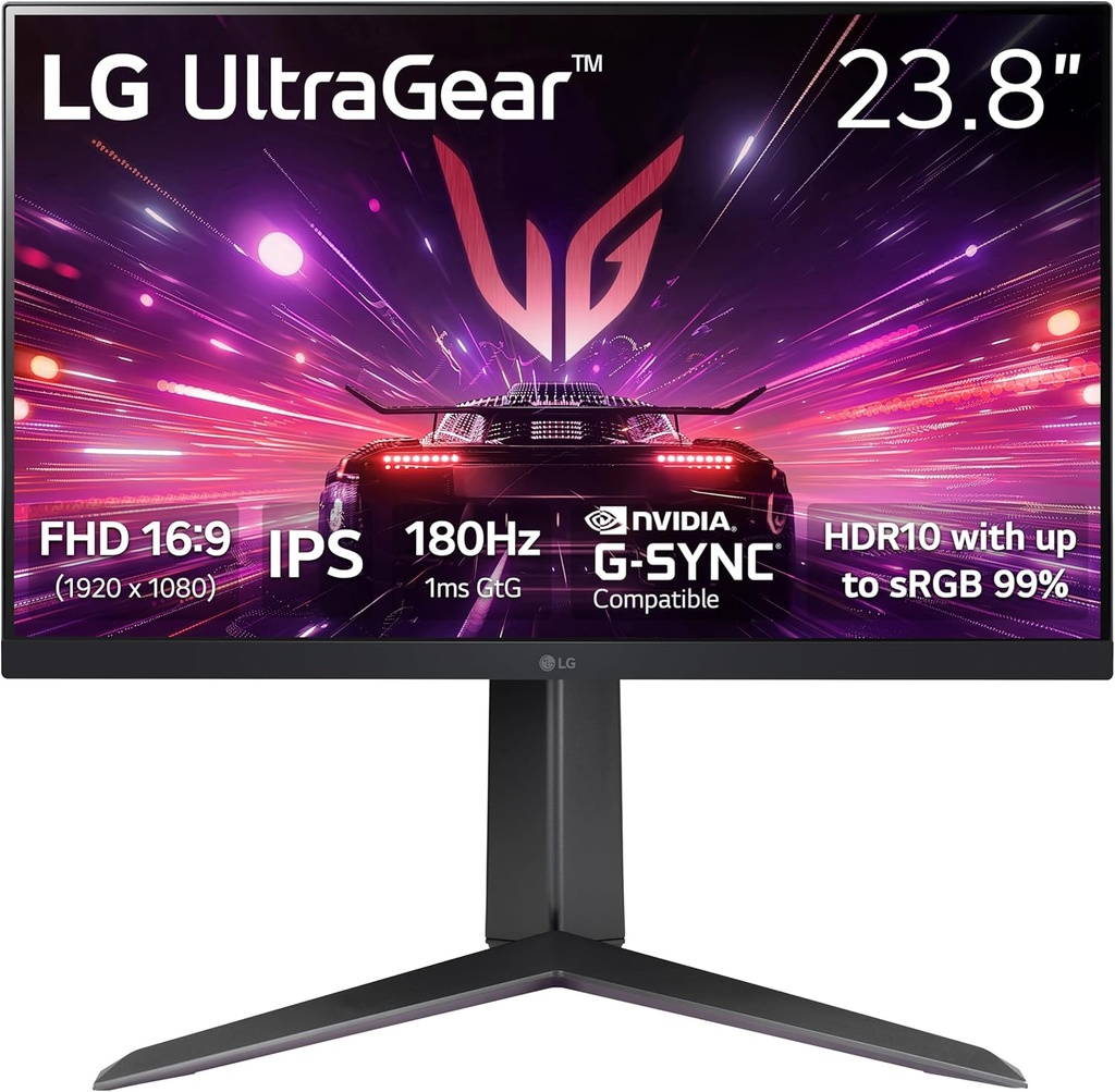 LG 24GS65F Ultragear Full HD IPS 180Hz Gaming Monitor