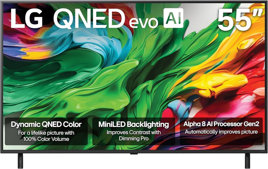 LG 55QNED85 55" evo AI 120Hz Mini LED 4K TV