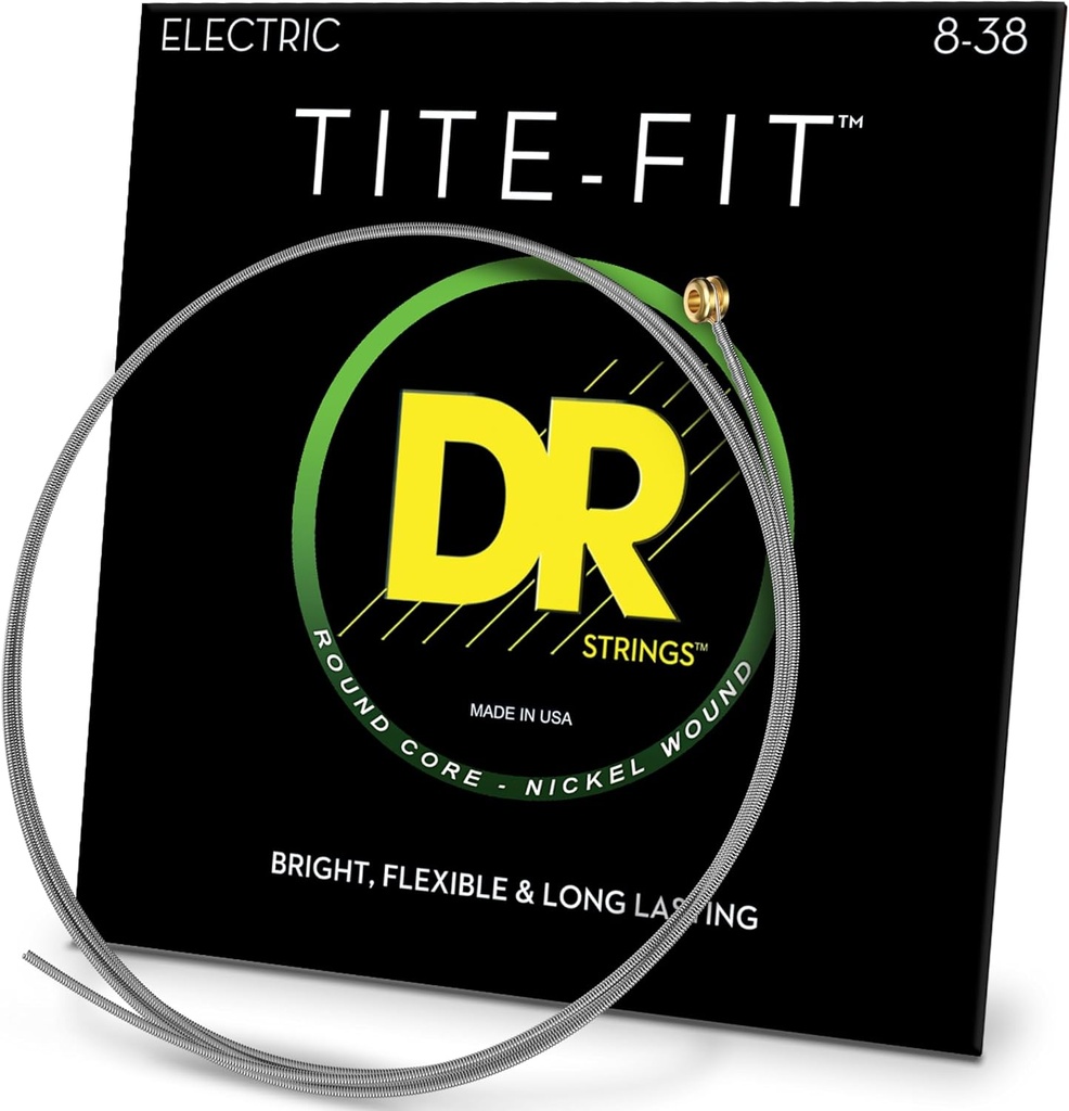 DR Strings LLT-8 Tite Fit Electric Round Core 8-38