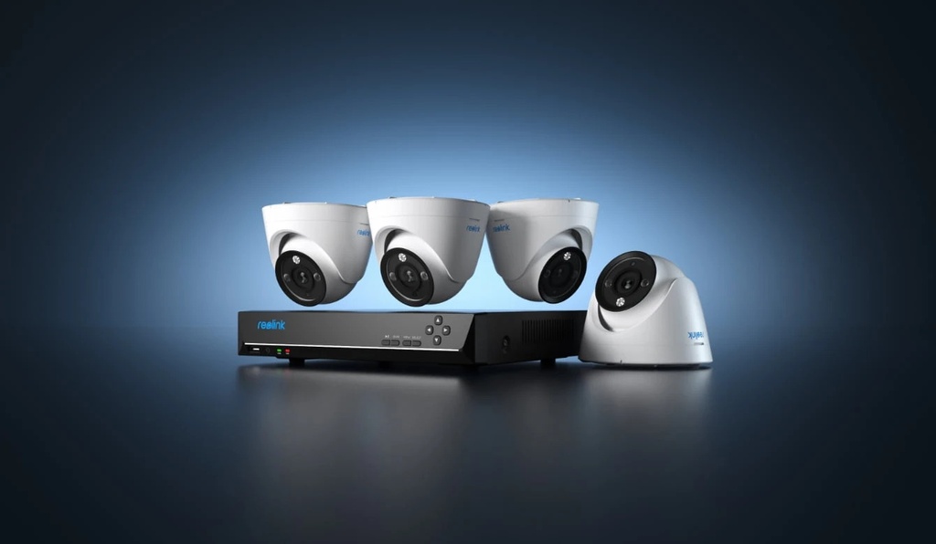 Reolink RLK8-833D4-A 4K 4-Camera Security PoE NVR Bundle