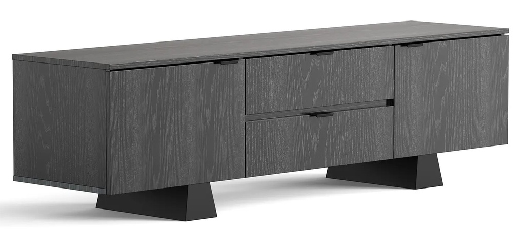 ErgoAV ERFFL4-01BB Black TV Stand