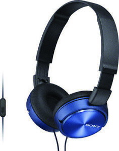 [MDRZX310AL] Sony MDRZX310AL On-Ear Headphones with Mic, Blue