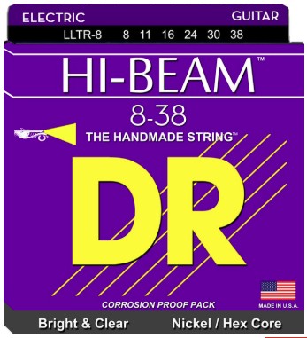 [LLTR-8] DR Strings LLTR-8 Nickel Plated Electric Guitar Strings 8-38