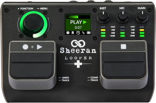 [Looper +] Sheeran Looper + Stereo Looping Pedal with Encoder, Record/Play