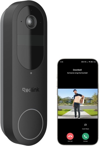 [Video Doorbell Battery] Reolink 2K Battery Video Doorbell Camera