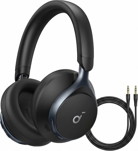 [Space One Black] Soundcore Space One Black Active Noise Cancelling Over-Ear Headphones