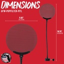 Gator GFW-POPFILTER-MTL Frameworks Metal Screen Pop Filter with 12.4-Inch Gooseneck