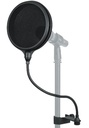 Gator GM-POP FILTER Split Level Double Layered Pop Filter with Attachment Clamp
