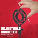 Gator GFW-MIC-SM5560 Studio Microphone Universal 55-60MM Shock Mount