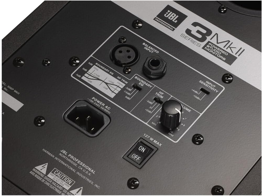 JBL Pro 308P MK II Powered 8" Two-Way Studio Monitor (each)