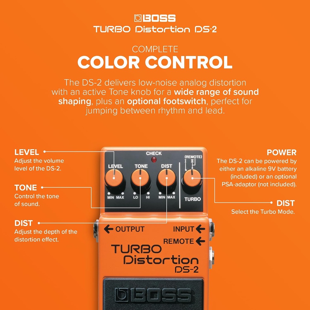 Boss DS-2 Turbo Distortion Pedal