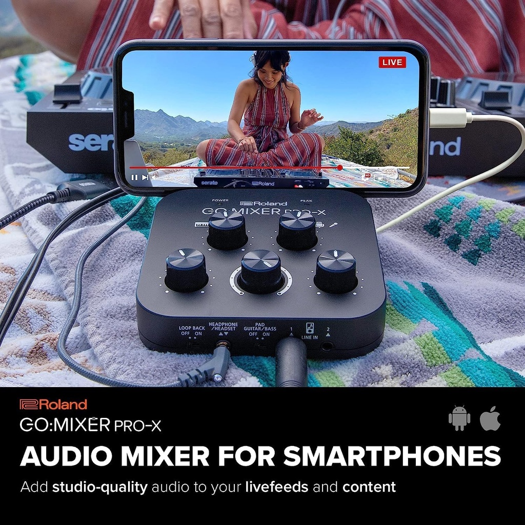 Roland GO:MIXER PRO-X Audio Mixer for Smartphones