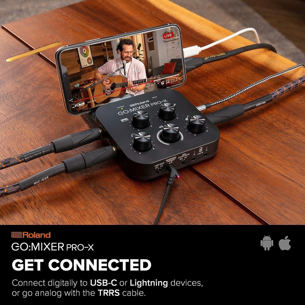 Roland GO:MIXER PRO-X Audio Mixer for Smartphones