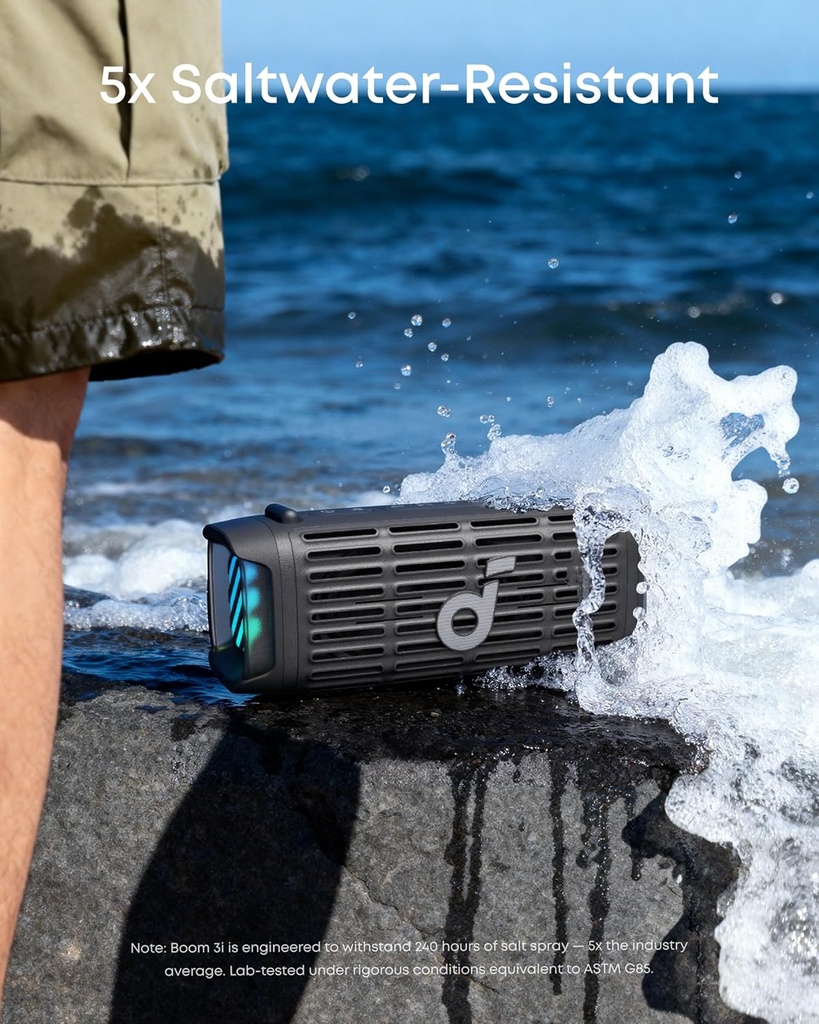 Soundcore Boom 3i Black Bluetooth Speaker
