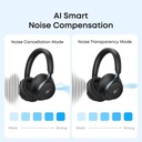 Soundcore Space One Black Active Noise Cancelling Over-Ear Headphones