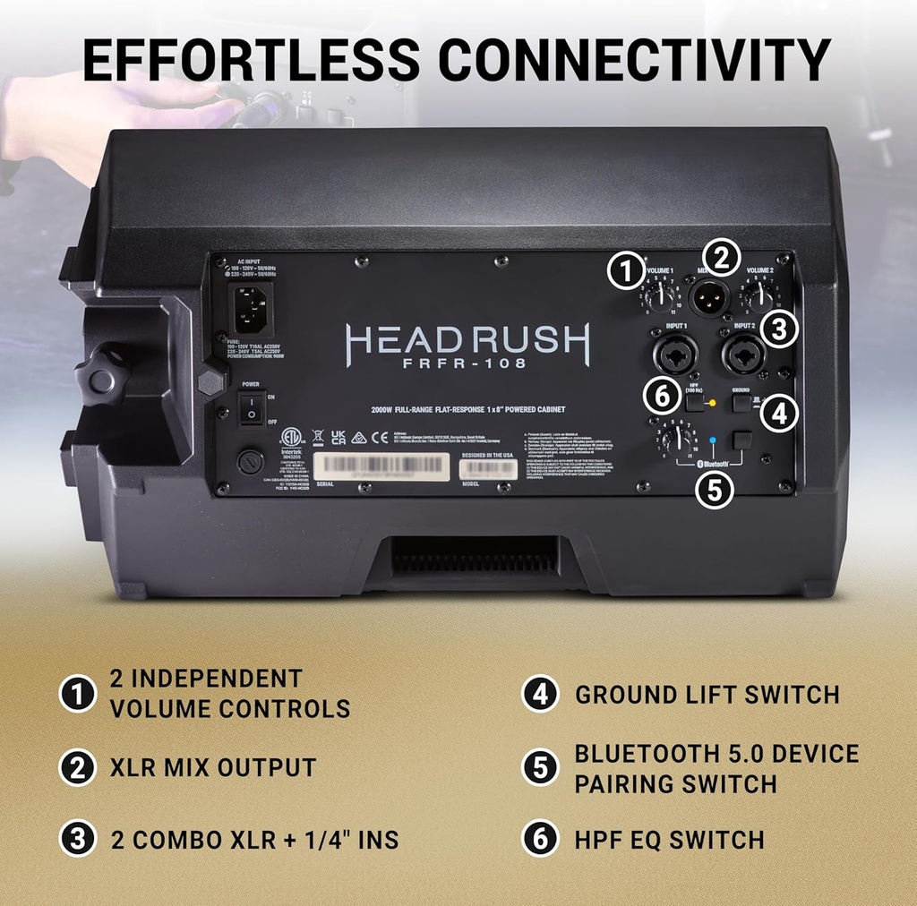 HeadRush FRFR-108 2000-Watt 1x8" Guitar & Bass Amp