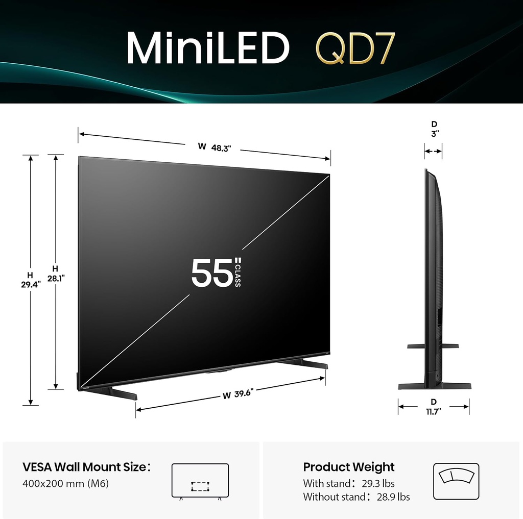 Hisense 55QD7QF 55" MiniLED ULED 4K Fire TV