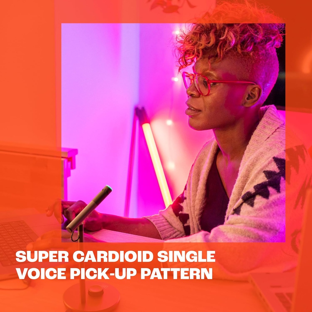 JBL Quantum Stream Talk Premium USB Mic for Streaming