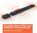 JBL Bar 1000 7.1.4 Front and Rear Dolby Atmos Soundbar - 880-Watts, 10" Subwoofer