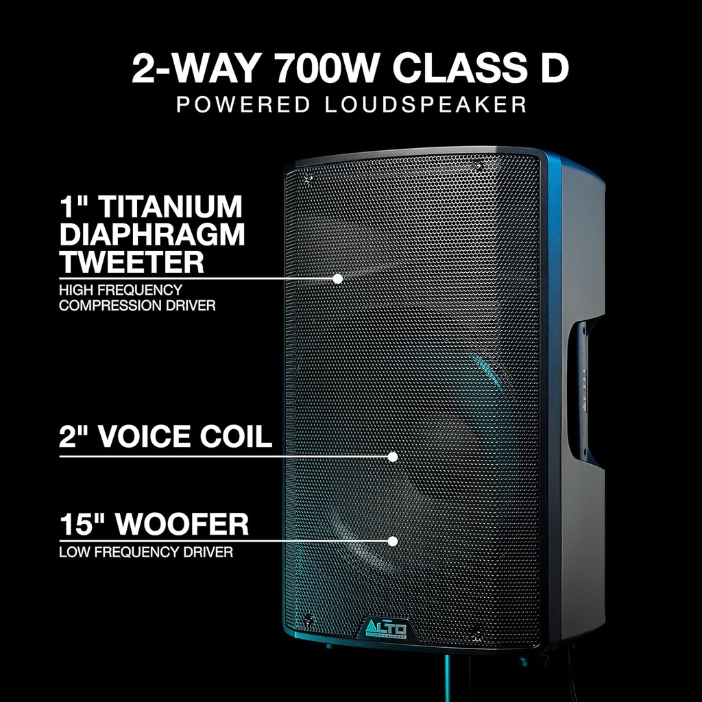 Alto TX315 700-Watt 15-inch 2-Way Powered Speaker