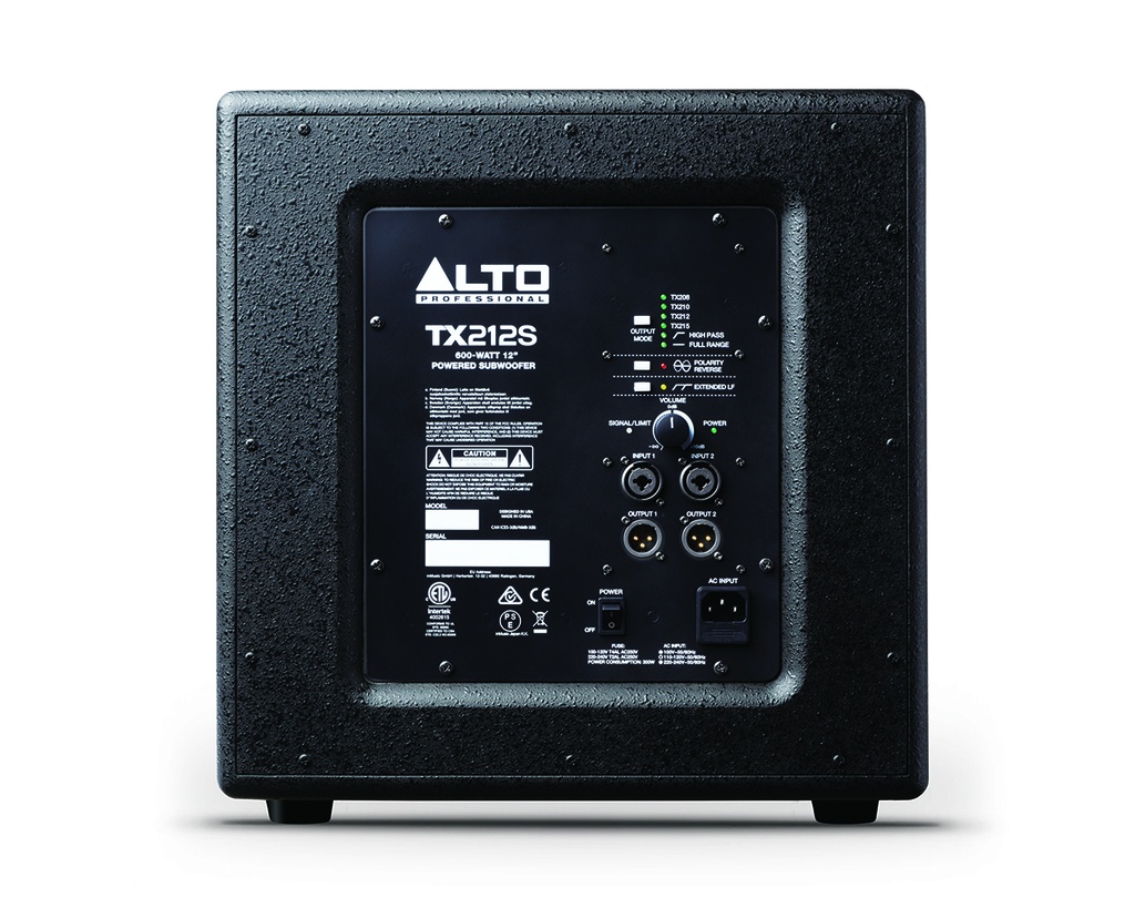 Alto TX212S 900-watt 12-inch Powered Subwoofer