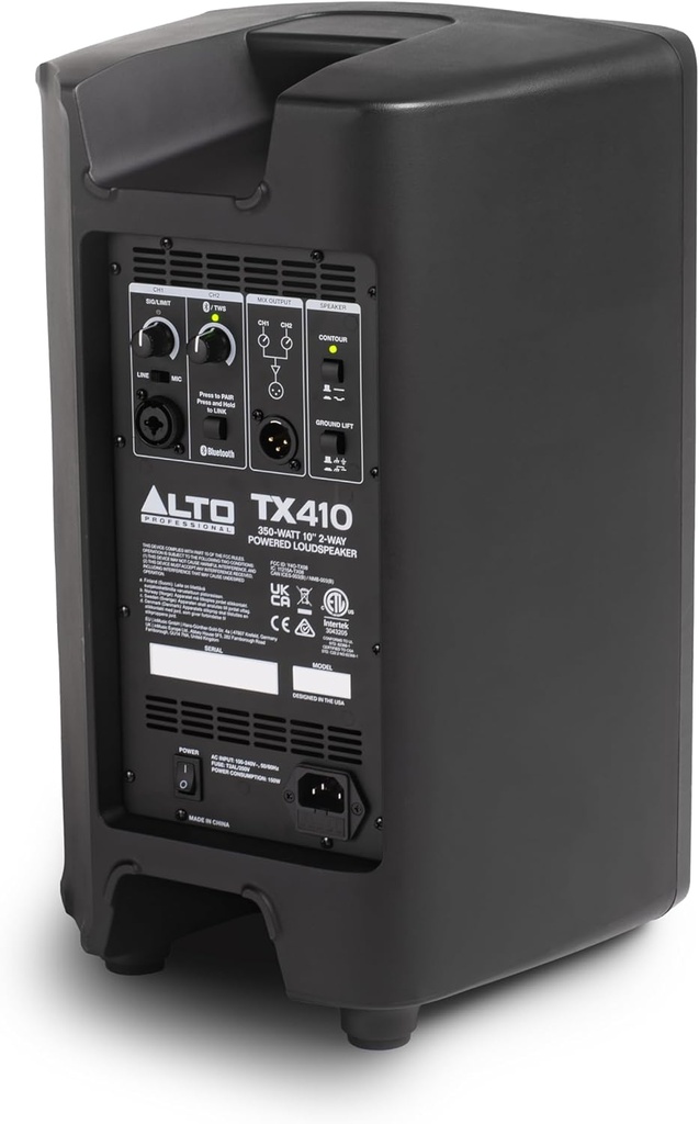 ALTO TX410 350W 10" Powered PA Speaker w/ Bluetooth TWS