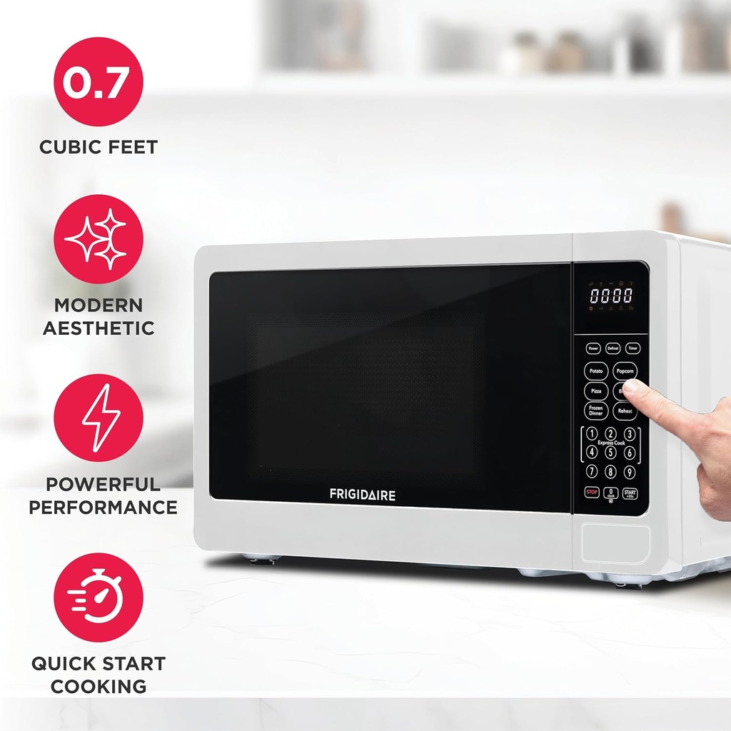 Frigidaire EMW733W .7cu/ft 700-Watts Microwave (White)