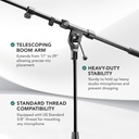 Konig & Meyer 21090.500.55 Heavy-Duty Tripod Microphone Stand (Black)