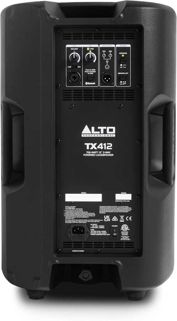 ALTO TX412 700W 12" Powered PA Speaker w/ Bluetooth TWS