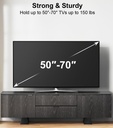 ErgoAV ERFFL4-01BB Black TV Stand