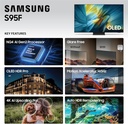 Samsung QN55S95F 55" Glare-Free OLED up to 144Hz 4K Vision AI Smart TV