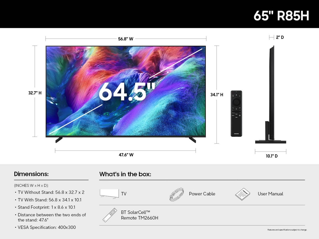 Samsung MRN65R85H 65" Micro RGB 144Hz TV